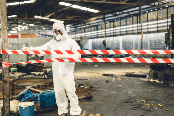 Professional Trauma Scene Cleanup technician working in Hingham, MA
